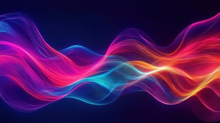 Fototapeta premium Colorful abstract background with purple smoke and dynamic waves