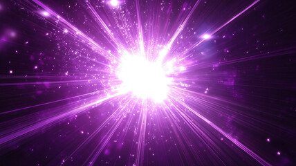 Naklejka premium Magic purple star burst, beautiful space background, abstract light purple backdrop, wallpaper