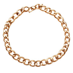 Obraz premium Elegant Gold Chain Necklace with Polished Links and Clasp