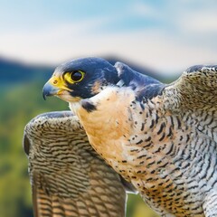 Peregrine Falcon (Falco peregrinus) – Fastest Bird of Prey in Natural Habitat