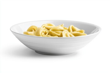 Bowl full of homemade stuffed tortellini pasta capturing italian culinary tradition and simple enjoyment ready for quick meal