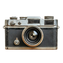 Vintage camera front view capturing photographic history and timeless artistry