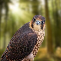 Peregrine Falcon (Falco peregrinus) – Fastest Bird of Prey in Natural Habitat