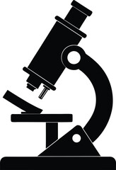 Microscope Silhouette Illustration.