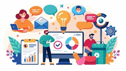 A creative digital marketing agency concept specializing in visually compelling content, strategic social media campaigns, and engaging storytelling, crafting unique brand identities for businesses a