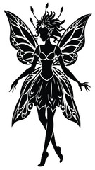 Fairy Girl Silhouette set