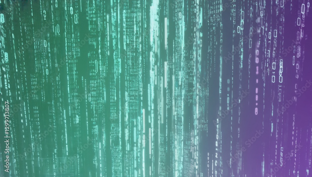 Poster digital data stream visualizations in cyber environment abstract