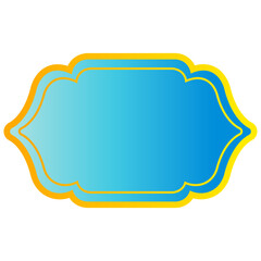 Illustration of Ramadan Frame Decoration. Ramadan Kareem. Isolated on White Background