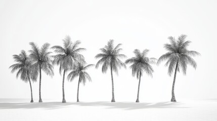 Obraz premium Beach Palm Trees Experience with Palm with Trees