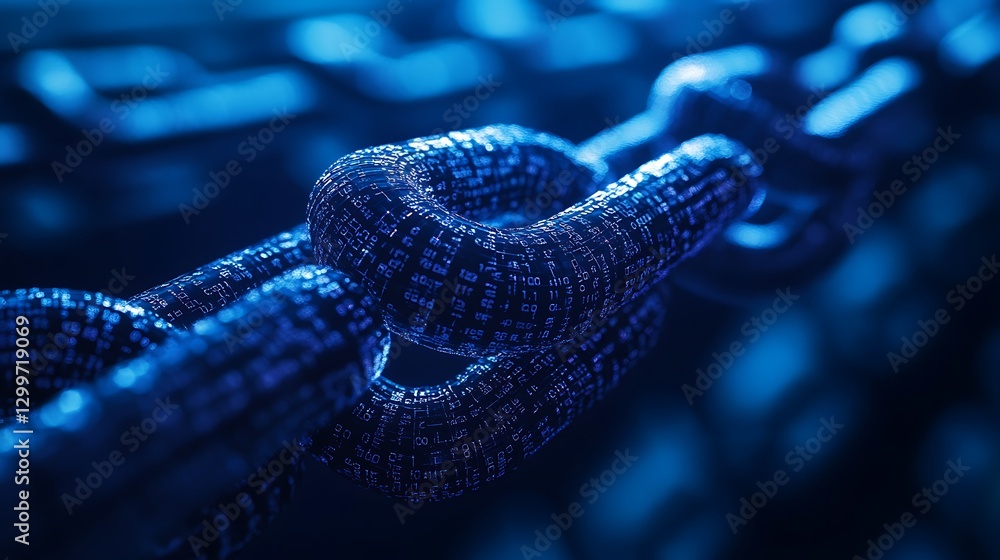 Poster ai-driven blockchain protection system high resolution wallpaper