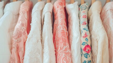 Heirloom Closet Discovery &Atilde;&cent;&acirc;&sbquo;&not;&acirc;&euro;&oelig; A person uncovers a collection of vintage couture passed down through generations. , free space, realistic photography, natural lighting