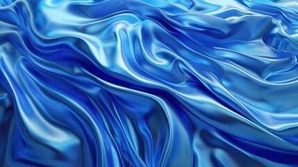 Obraz premium Abstract Blue Silk Fabric Texture
