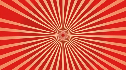 Fototapeta premium Red And Orange Radial Line Pattern Abstract Background