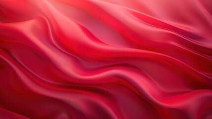 Fototapeta premium Red Fabric Drape Texture Background