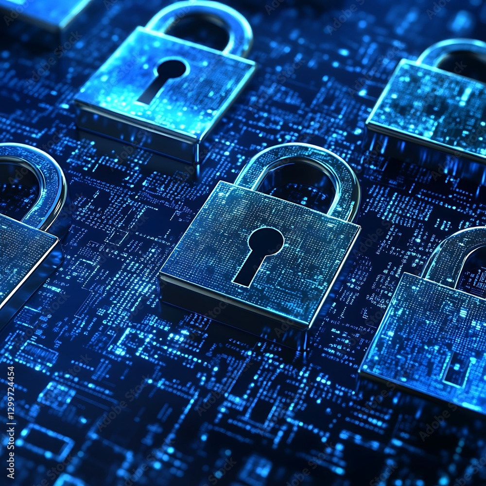 Poster ai-driven data protection system with digital firewall technology high resolution wallpaper