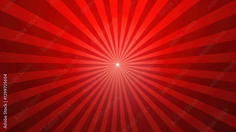 Poster red sunburst radial texture background design