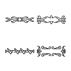 Obraz premium set of decorative elements