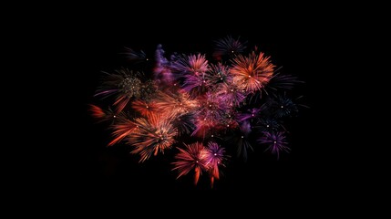 Spectacular Fireworks Display at Night