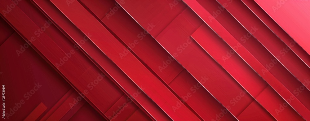 Poster Abstract Red Geometric Background with Diagonal Lines