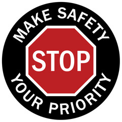 Confined space badge logo make safety your priority