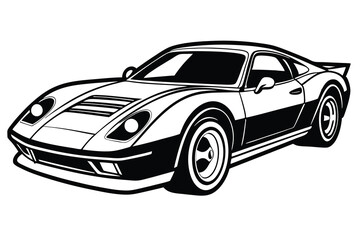 HighSpeed Racing Car Vector Design