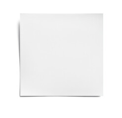 High-Quality PNG blank white square paper sheet with shadow on white background