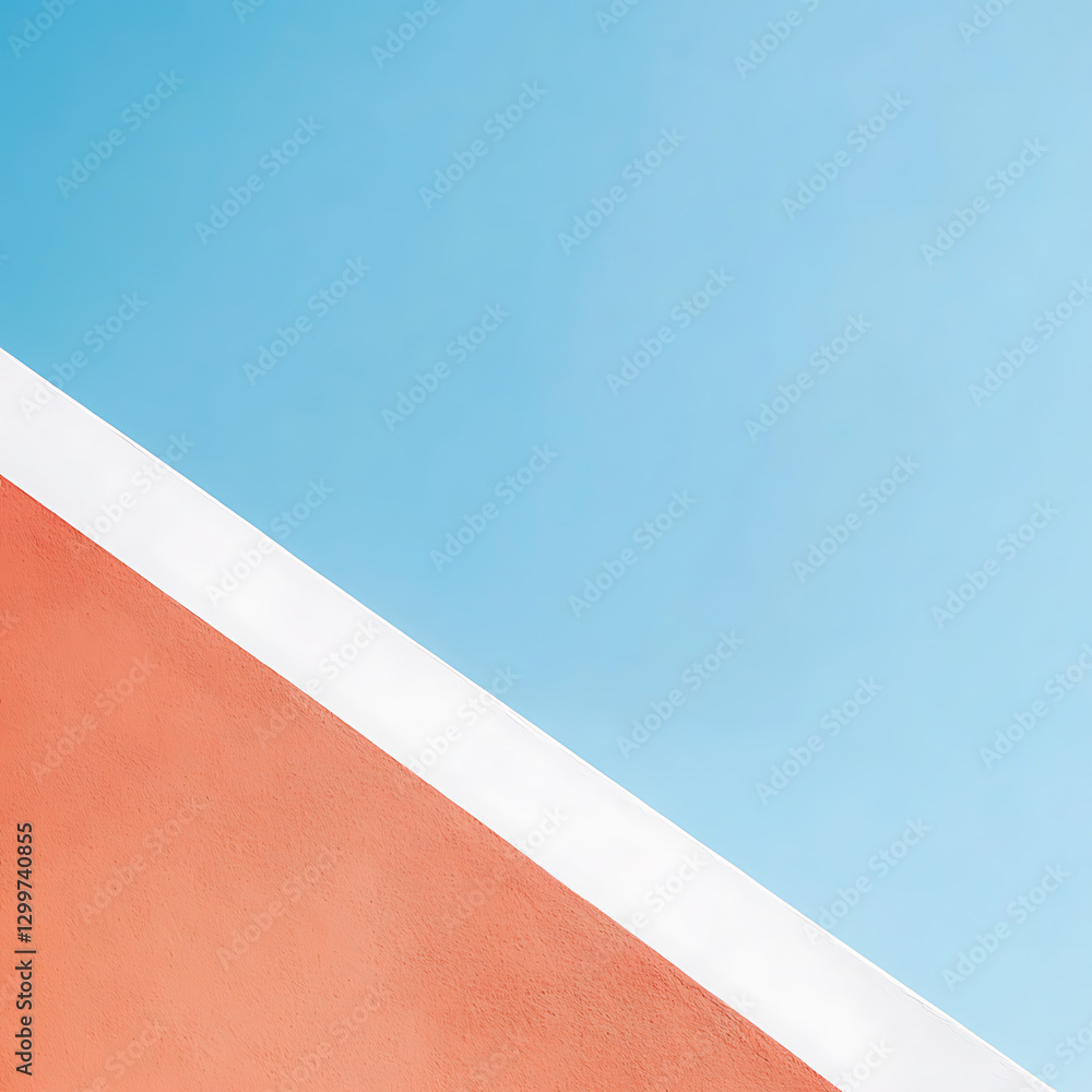 Poster exploring colorful geometric patterns modern art gallery digital artwork minimalist environment eye-