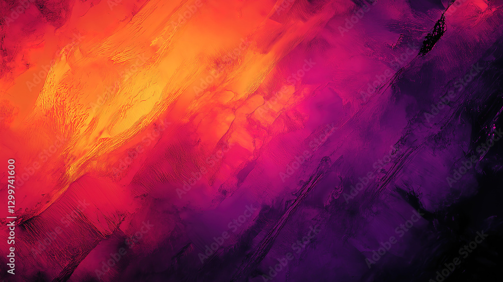Poster stunning visual effects created by vibrant ink textures, blending contrasting colors in a dynamic di