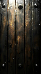 Fototapeta premium Aged Wooden Planks With Metal Fasteners