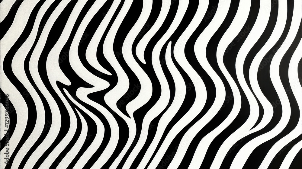 Wall mural dynamic patterns in contemporary art with soft light