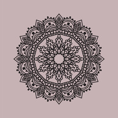 Minimal mandala design