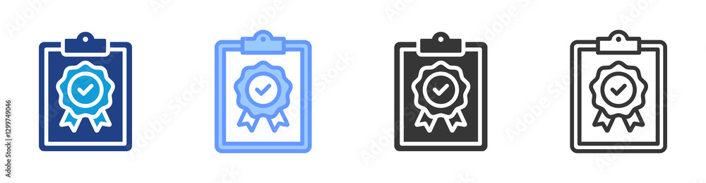 Aufkleber quality icon set multiple style collection