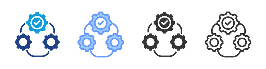 Operation icon set multiple style collection