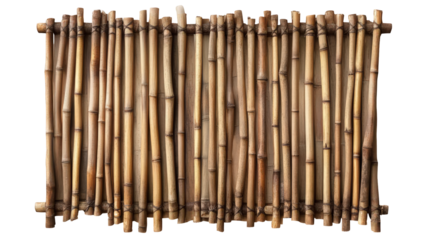 Bamboo wall facade texture background for modern oriental decoration design