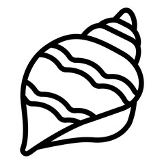 conch shell Line Icon