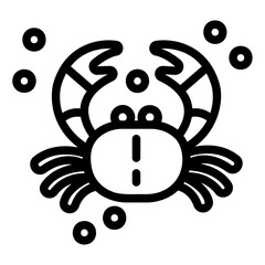 Obraz premium crab Line Icon