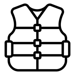 life vest Line Icon