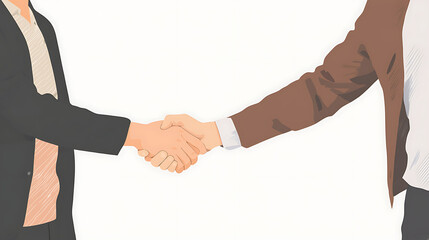 Two people shaking hands