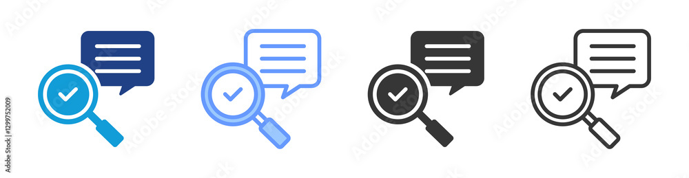 Aufkleber Descriptive Analytics icon set multiple style collection