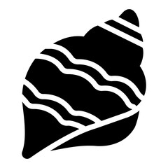conch shell Solid icon