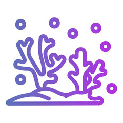 Obraz premium coral Gradient icon