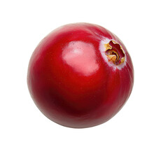 Obraz premium Fresh Red Fruit Isolated on White Background with Bright Color and Natural Shine for Culinary and Healthy Lifestyle Themes