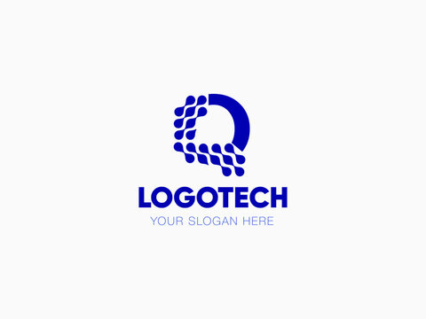 Technology Logo. IT icon concept