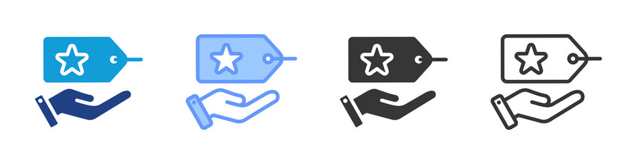 Obraz premium Brand icon set multiple style collection