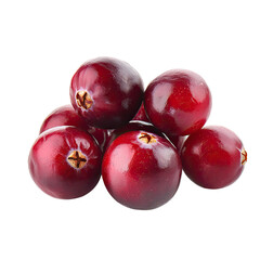 Obraz premium Fresh and Juicy Cranberries Piled Together, Vibrant Red Color, Healthy Superfruit for Cooking and Beverages, Seasonal Delight