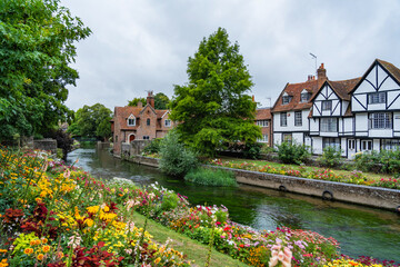 View of Canterbury, a small town in southeast England	