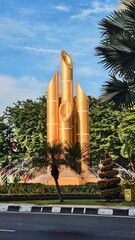 modern building in surabaya city