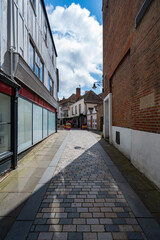 View of Canterbury, a small town in southeast England	