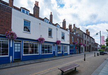 View of Canterbury, a small town in southeast England	