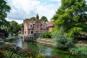 View of Canterbury, a small town in southeast England	